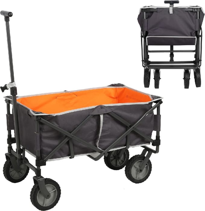Outdoor Bolderwagen Grijs/Oranje