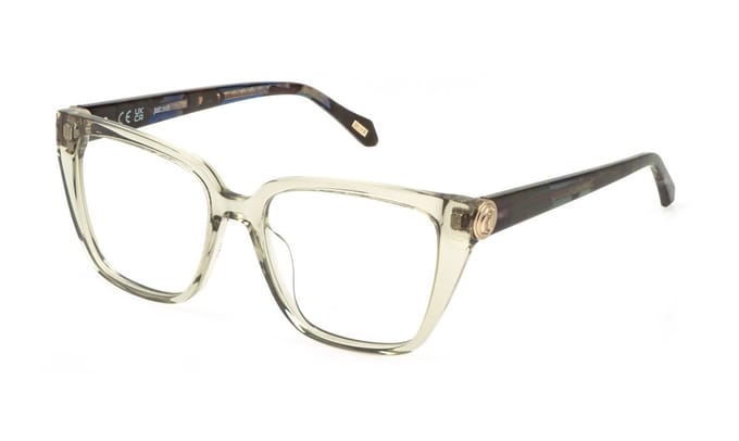 Just Cavalli VJC186 Verde trasparente 53/17/140 WOMAN Brilmonturen