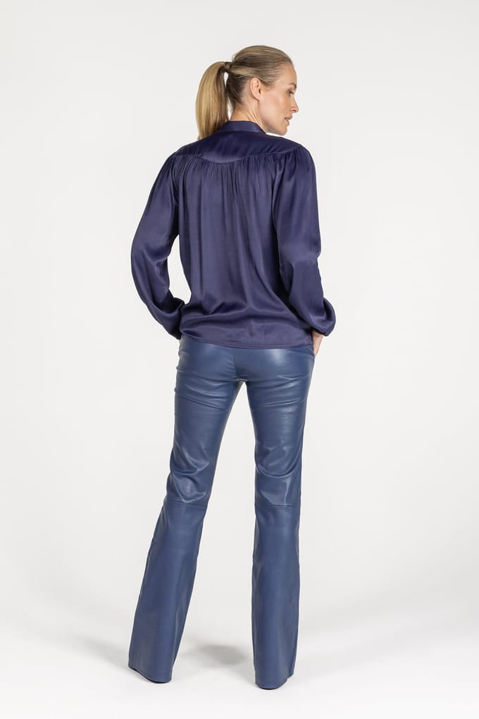 Ibana Tivi Tops Marine Blue Maat: 34 | Blouses Outlet | Dames | Blauw