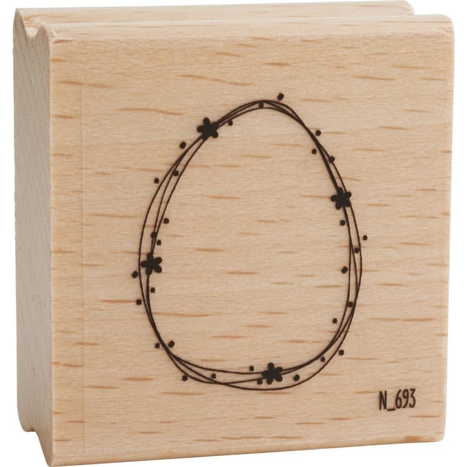 Houten stempel "Paasei"