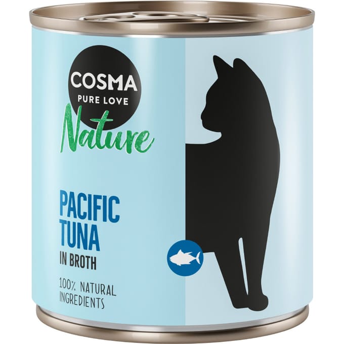 12 x 280 g Pacifische Tonijn Cosma Nature Kattenvoer