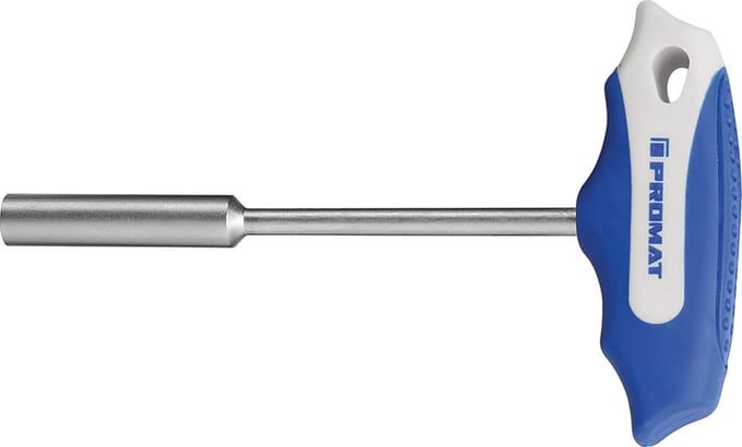 Promat zeskantdopsleutel met dwarsgreep - 125x6mm - kling S2-staal