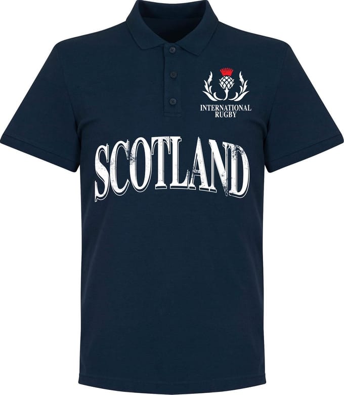 Schotland Rugby Polo - Navy - M
