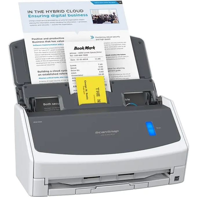 Documentscanner RICOH ScanSnap iX1400, z/w/kleur, USB, duplex, 600 dpi, 40 ppm, tot A4