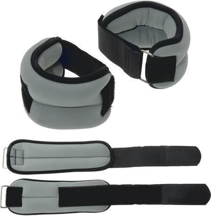 Sportec Neopreen Pols/enkelgewichten 1 Kg Grijs