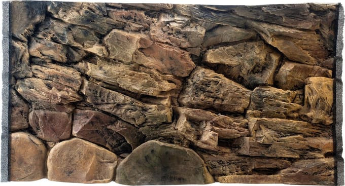 CeramicNature 3D Rock achterwand voor aquarium en terrarium | diverse maten 60Ã—30 1 deel
