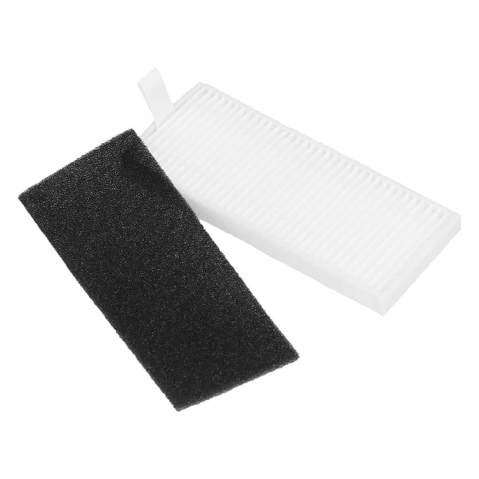 4 Sets Écran Filtrant Coton Filtrant de Rechange pour Aspirateur Robotique Lefant M200 201 501 520 T700 black