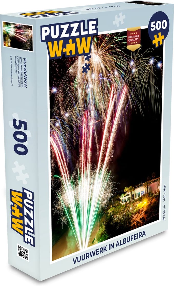 Puzzel Vuurwerk in Albufeira - Legpuzzel - Puzzel 500 stukjes