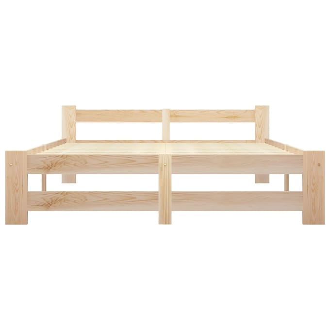 vidaXL - Bedframe - massief - grenenhout - 120x200 - cm