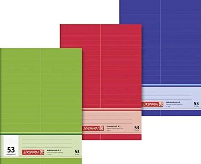 25x A5 Woordenschrift met Tabs voor School en Studie - 32 Vel Blanco Blanco Papier