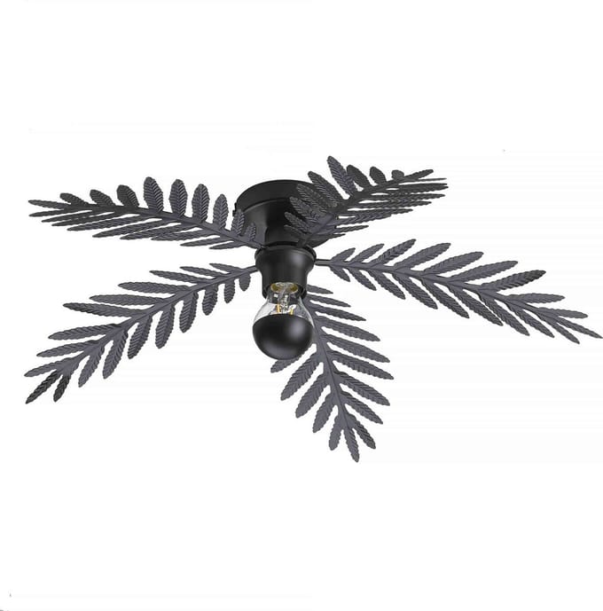 Plafondlamp Palm 5 bladen Ø 60 cm zwart
