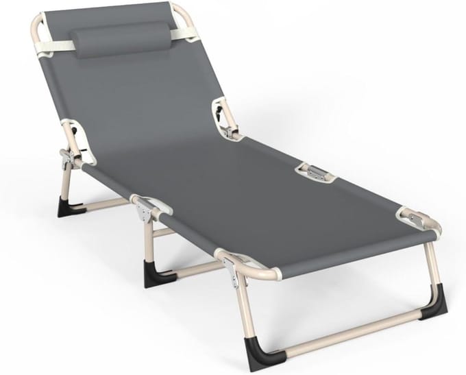 Opklapbed Eenpersoons - Vouwbed Rustbed - Lunchpauze Kantoor - Multifunctioneel Verstelbaar - 176x56x28cm - Niet gespecificeerd