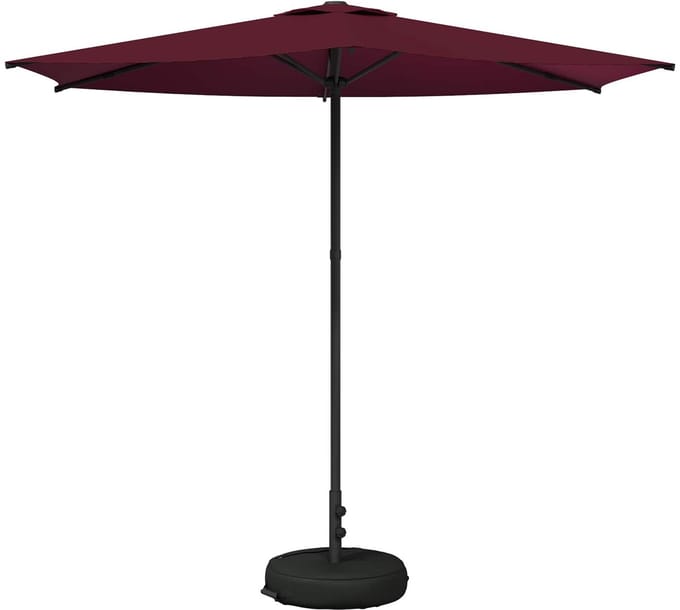vidaXL - Tuinparasol - met - voet - Rechthoekig - 2,7 - x - 2,7 - m - Polyester