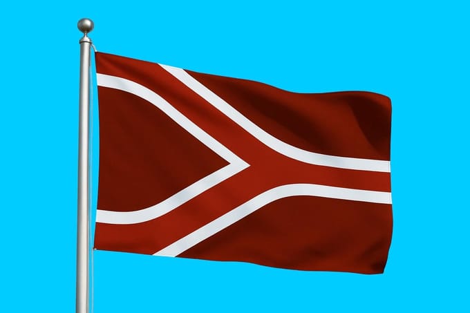 Vlag streek Liemers 010x015 cm