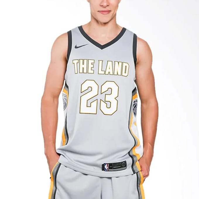 Nike Basketbalshirt Heren Grijs 912087-007 2XL
