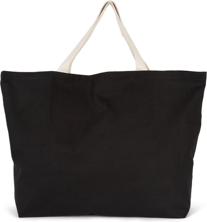 Kimood XXL shopper KI0297 - Black / Natural - One size
