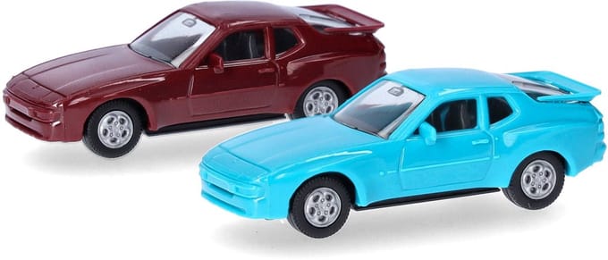 Porsche 944, Rood & Blauw (Minikit 2 St.)