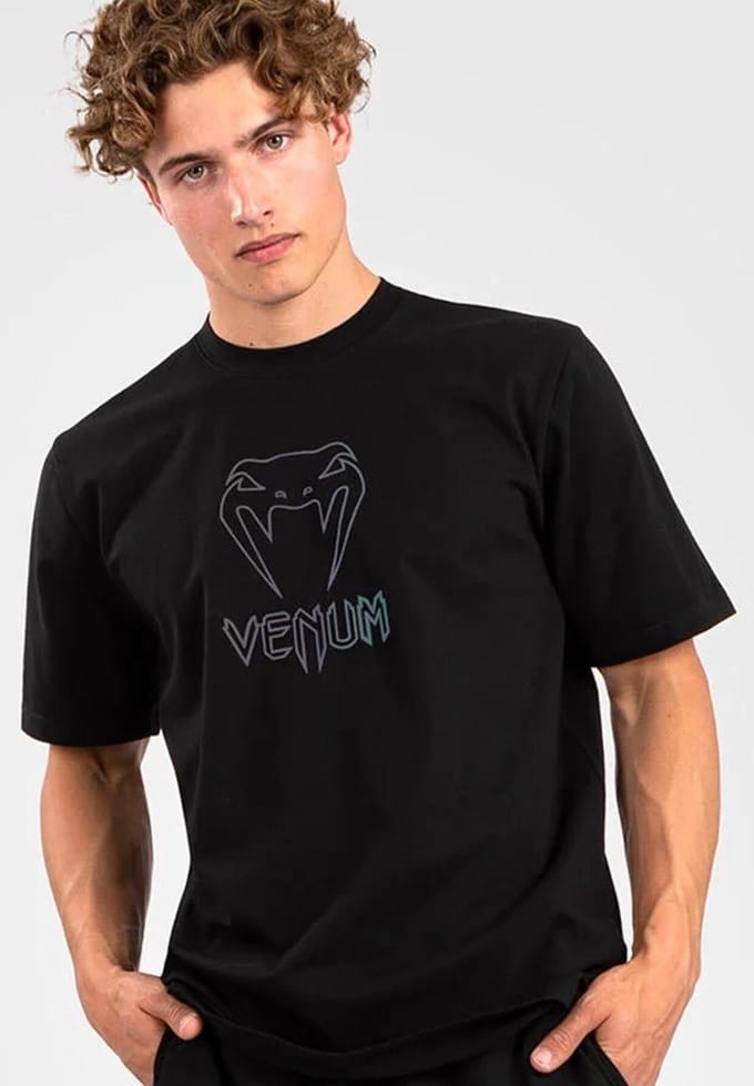 Venum Classic T-Shirt Katoen Zwart Reflective - XL