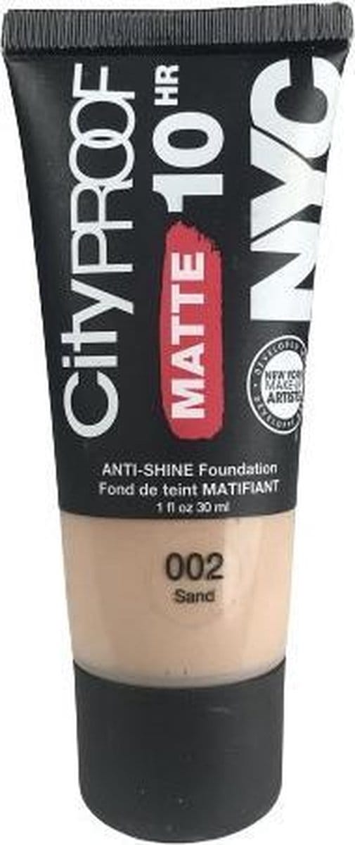 NYC Natural Matte Foundation No 002 Sand (30ml)