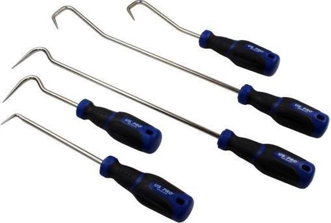 Hakenset "pick & hook" kort en lang 5-delig
