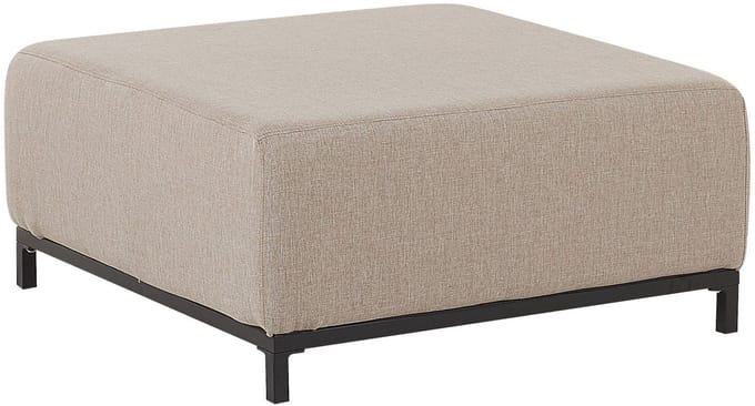 ROVIGO - Ottomaan - Zandbeige - Polyester