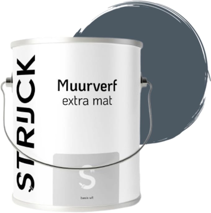 STRIJCK Muurverf Extramat - Asfalt - 045N-5 - 2.5 liter