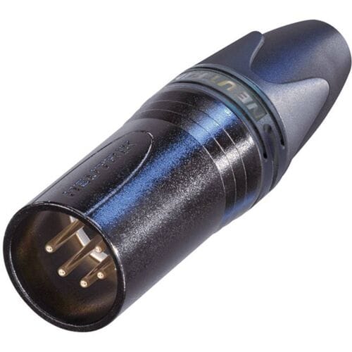 Neutrik NTR-NC5MXX-B Xlr Cable Plug 5 Cable Plug/straight Xx Soldeer Connecties Zwart