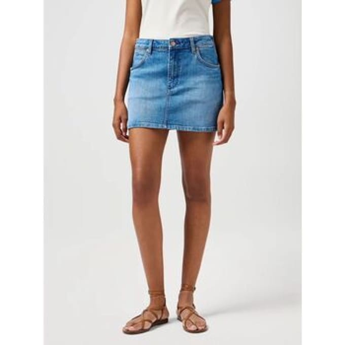 Korte rokken Wrangler 112362711 MINI-DENIM MEDIUM BLUE