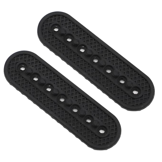 2 stuks Hoedverlenger 7 Gaten Eenvoudige Installatie Flexibele Siliconen Snapback Hoedverlenger Pet Halve Maat Verlenger black