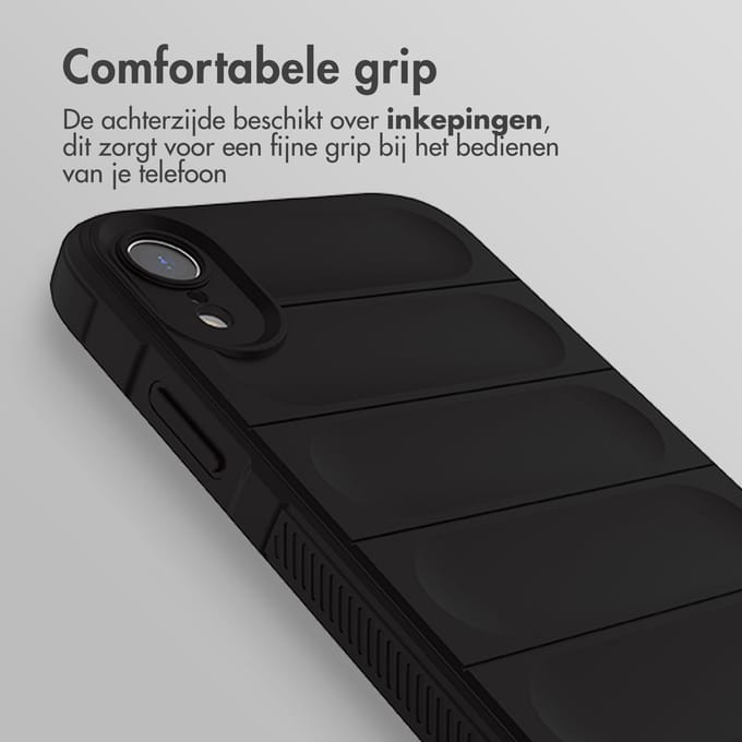 imoshion Hoesje - Geschikt voor Apple iPhone XR - EasyGrip Backcover - Zwart