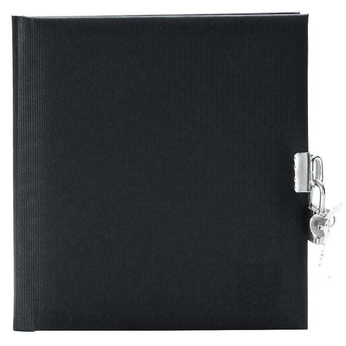 GOLDBUCH GOL-44045 dagboek SEDA zwart met slot