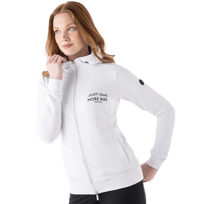 Damescapuchon met volledige rits Equiline Debra Lettering
