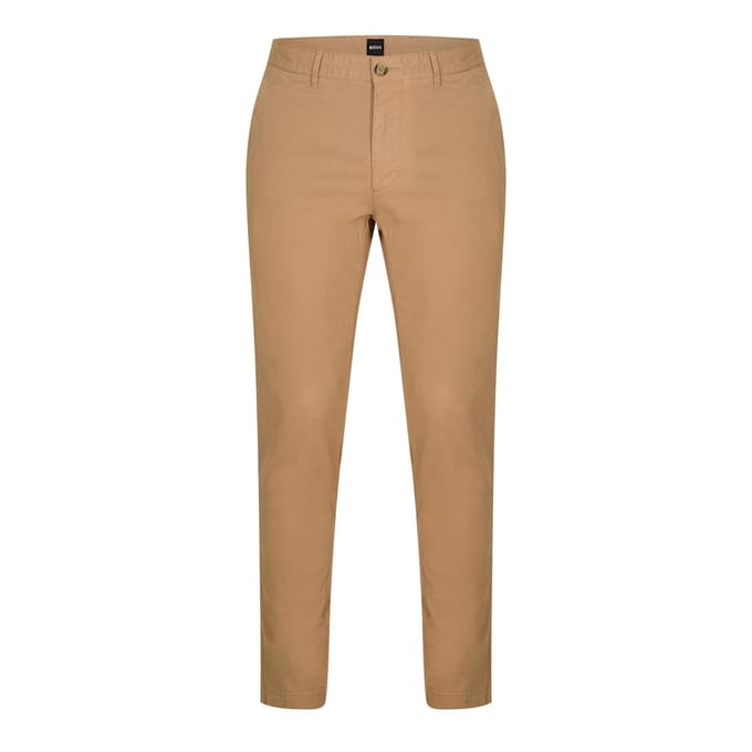 Boss Herenbroek Crigan 3-D op maat (Licht Beige)