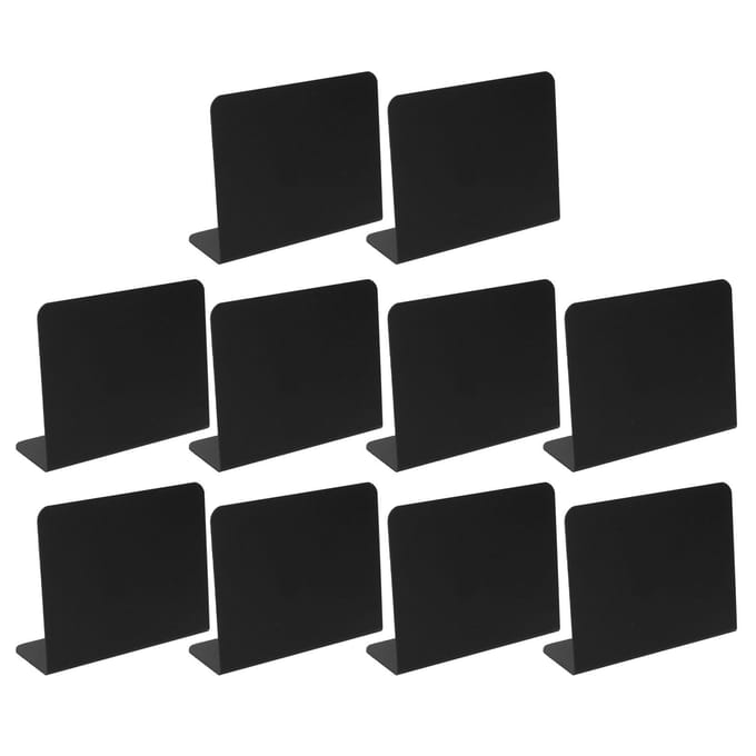 10 stuks Mini Schoolbord Set Display Zwart Schoolbord Buffetborden voor Bruiloft Manicure Winkel black