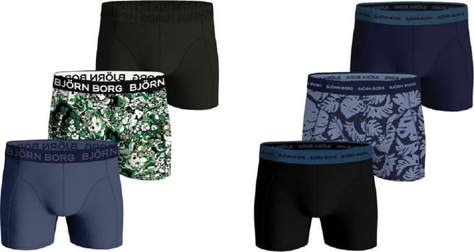 Björn Borg - 6 Pack - Cotton Stretch Boxers - Heren - Maat M