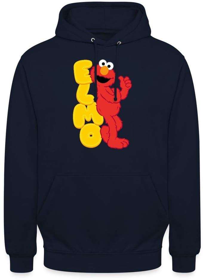 Sesamstraat Elmo Portret Hoodie Unisex