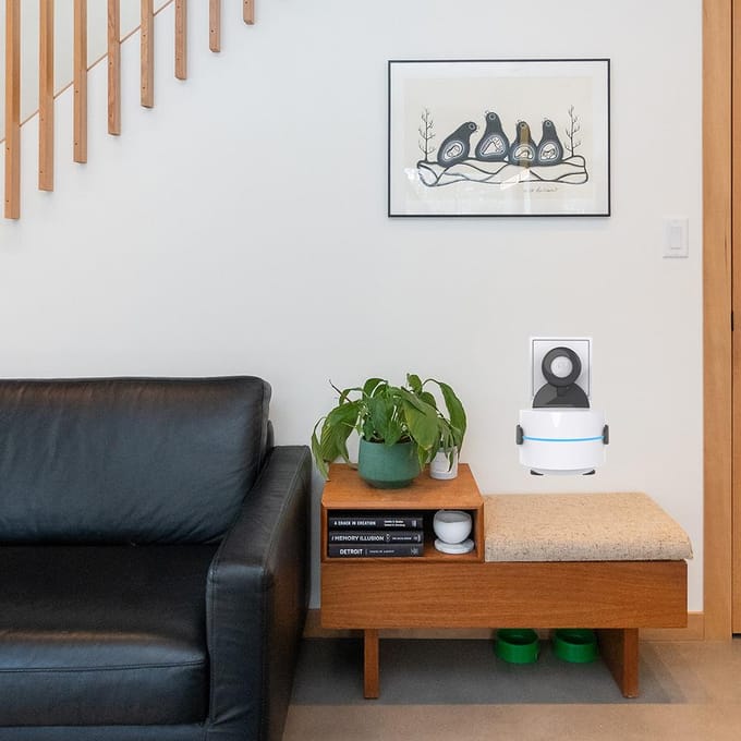 Support de routeur mural, Installation facile, Signal non destructif, Compatible avec Google Wifi blanc
