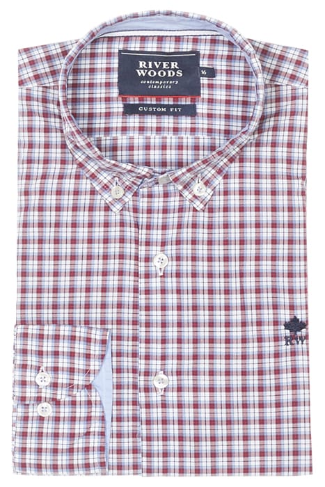 River Woods Cf Ls Princeton Clr Shirt Red Größe: 12 | Hemden Outlet | kids | Rot