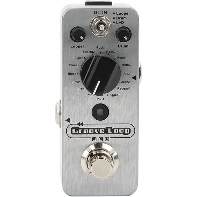 Loop Recording Effect Elektrische Gitaar Metal Looper Monoblock Pedaal met Drum Machine 180mA gray