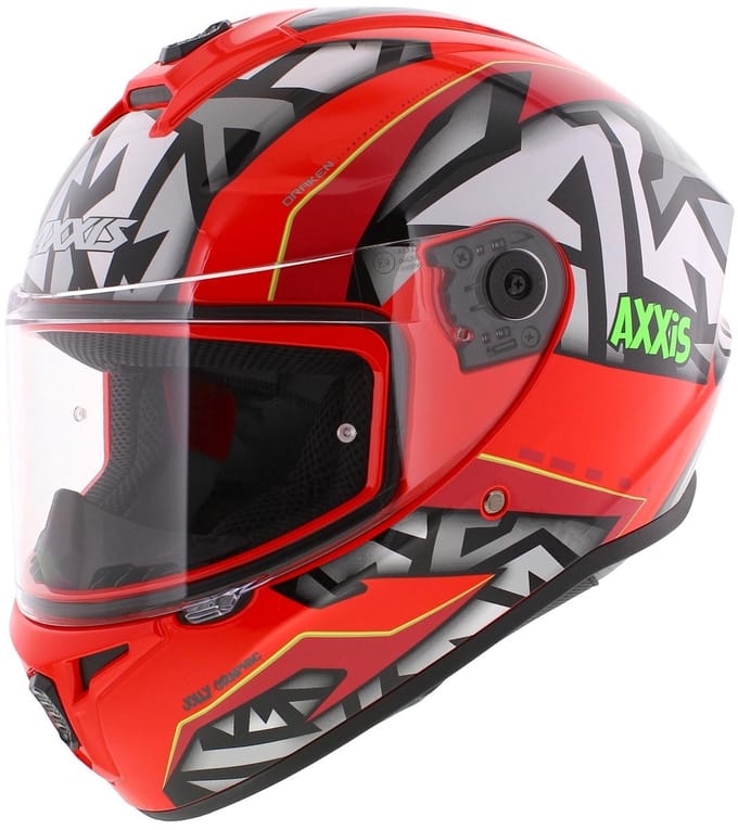 Axxis Draken S helm Jolly glans rood
