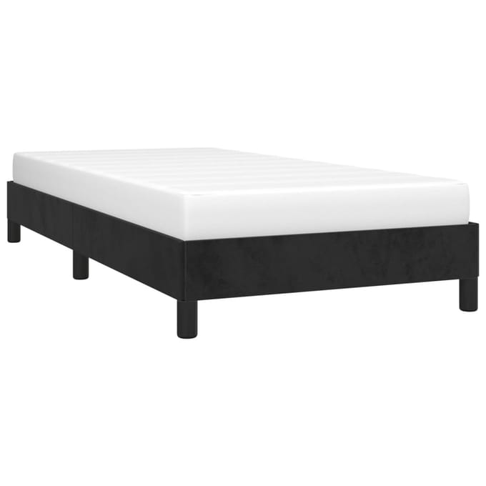 vidaXL - Bedframe - fluweel - zwart - 80x200 - cm