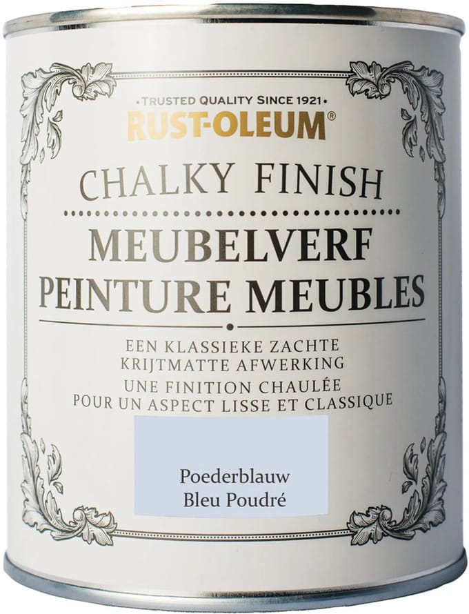 Rust-Oleum Chalky Finish Meubelverf Poederblauw 750ml