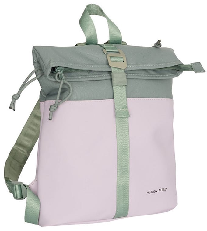 New Rebels Ferron - Los Angeles Rolltop Rugzak Mini - Lila