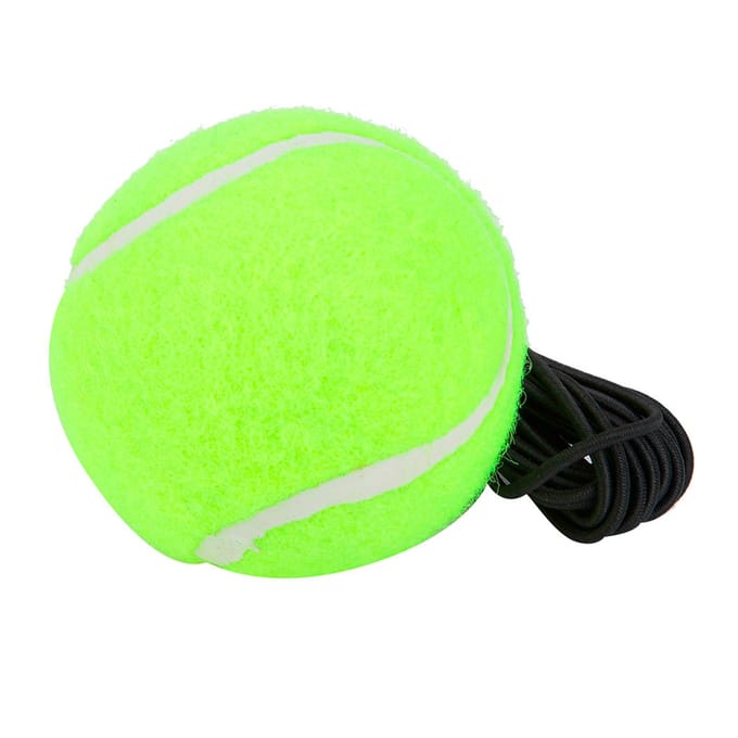 Tennisbal voor beginners, trainingsbal met 4M elastische rubberen snaar voor individuele training green