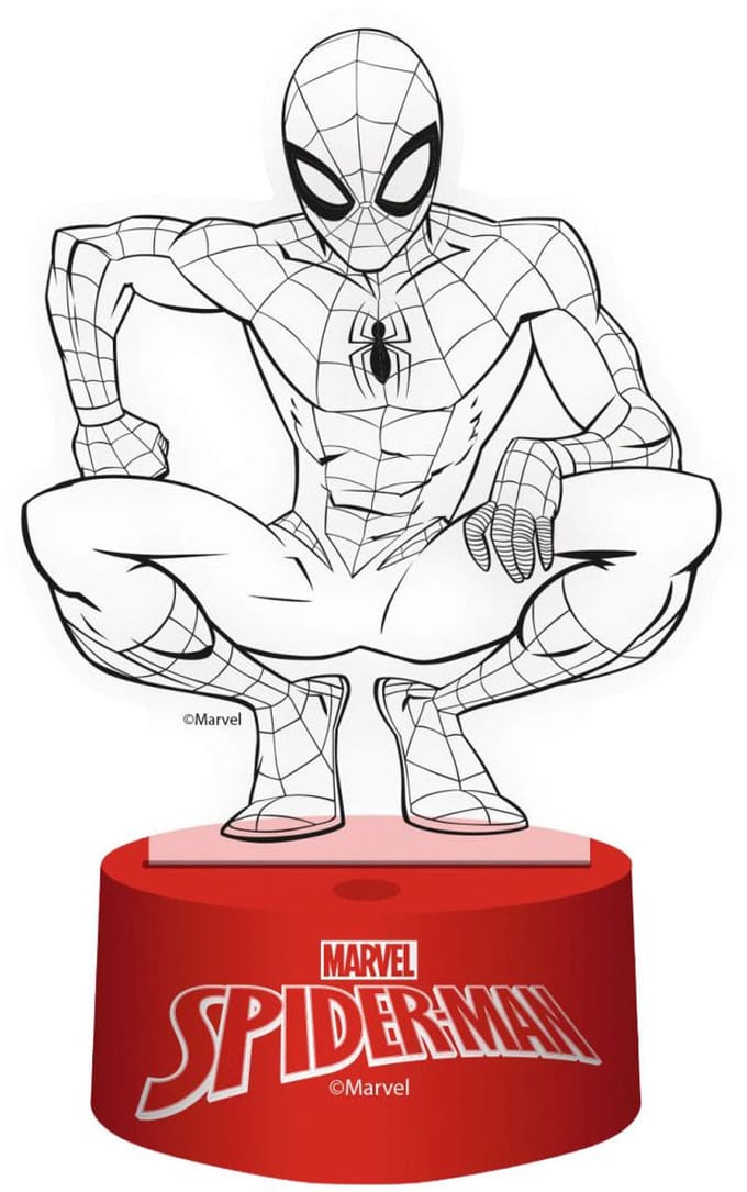 3D Lamp met Afstandbediening Spiderman