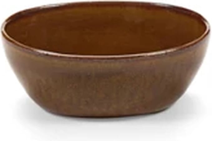 Serax Uncharted Out of Lines bowl 15.5x13cm H5.7cm ocher
