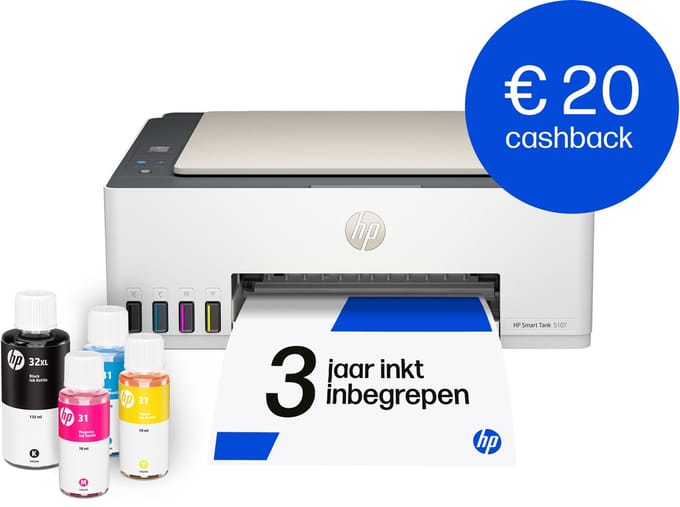 HP Smart Tank 5107 Alles-in-één Multifunctioneel - Kleur - Inkt