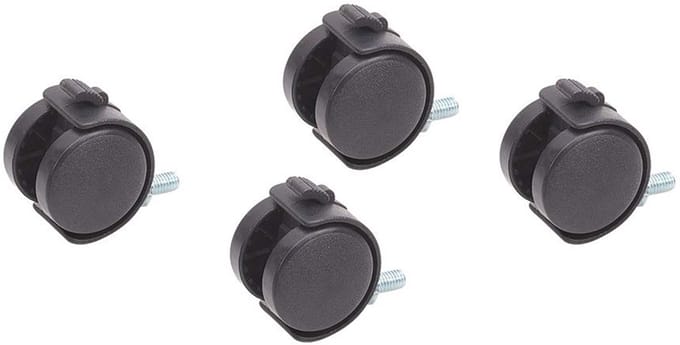 Draaibare Zwenkwielen met Schroefdraad - Set van 4 Stuks