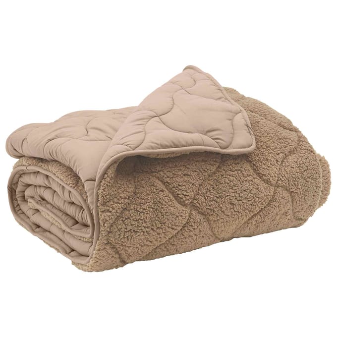 vidaXL - Volledig - Jaar - Dekbed - 200 - x - 200 - cm - Nee - Taupe - Ademend