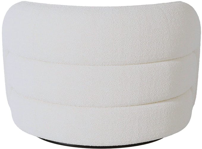 Vente-unique Driezits bank en fauteuil in witte boucléstof LAPIOTA van Maison Céphy